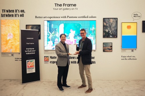 三星 2024 The Frame 画壁艺术电视获得业内首个 Pantone® ArtfulColor 认证
